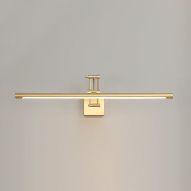 Modern Simplicity Gold Frame Lighting Fixture for Bathroom Powder Room Washroon