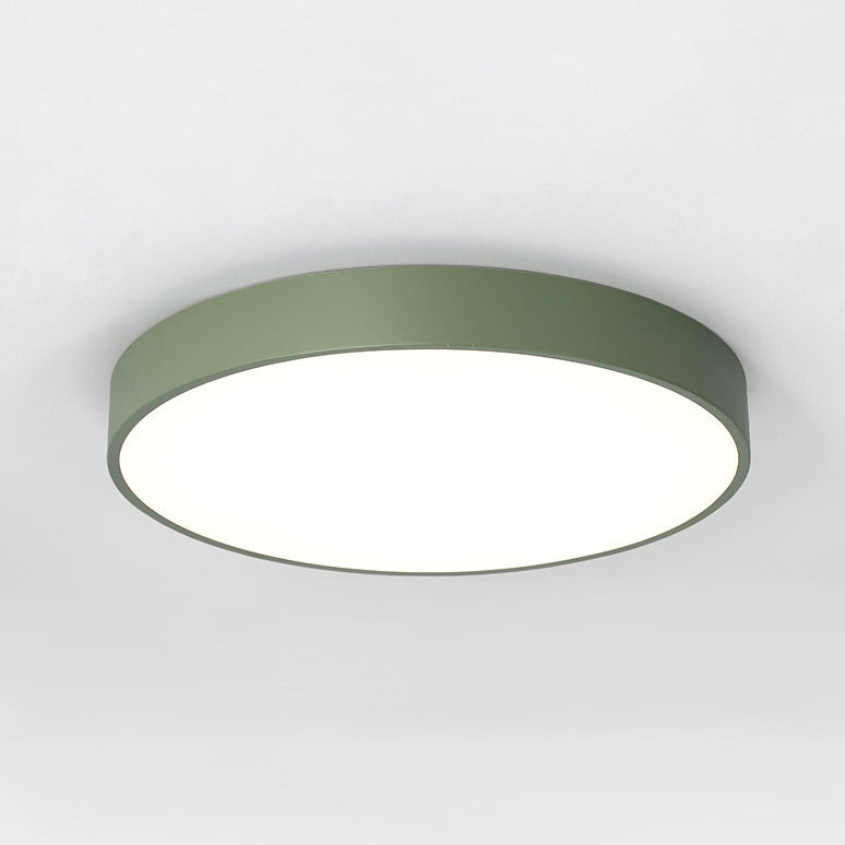 Ronde vorm LED-plafondarmatuur Macaron Eenvoudige woonkamer Acryl inbouwlamp