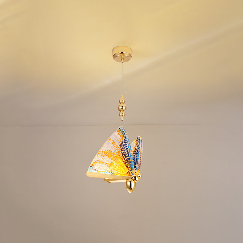 Nordischer Luxusstil Schmetterling Schatten Hängende Leuchte LED Butterfly Anhänger Kronleuchter