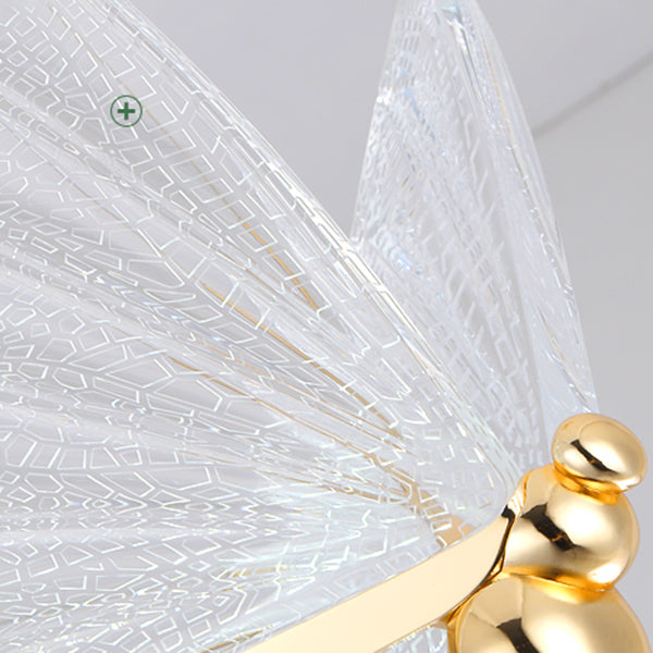 Nordischer Luxusstil Schmetterling Schatten Hängende Leuchte LED Butterfly Anhänger Kronleuchter