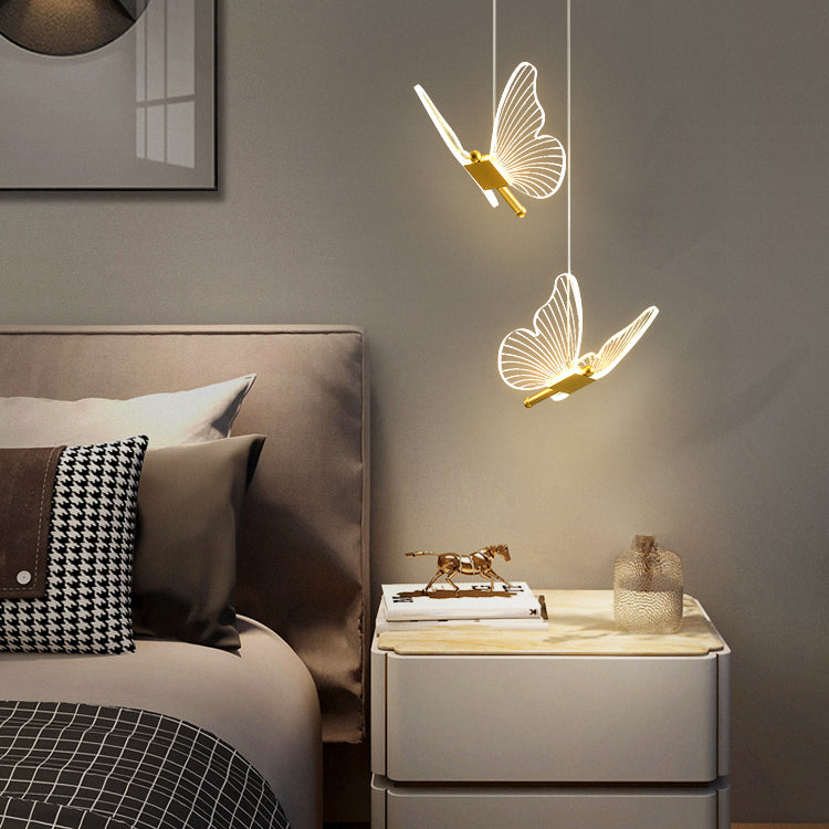 LED Butterfly Schatten Anhänger Kronleuchter nordisch Luxusstil Schmetterlingsleuchte für Wohnzimmer