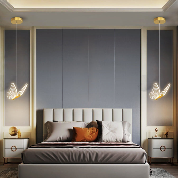LED Butterfly Schatten Anhänger Kronleuchter nordisch Luxusstil Schmetterlingsleuchte für Wohnzimmer