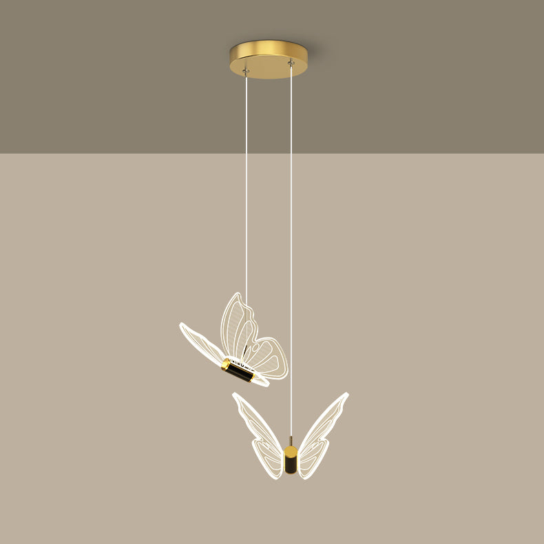 LED Butterfly Schatten Anhänger Kronleuchter nordisch Luxusstil Schmetterlingsleuchte für Wohnzimmer