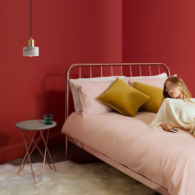 LED -LED -LED Pendelleuchten moderne Stone Metal Hanging Light für Bett