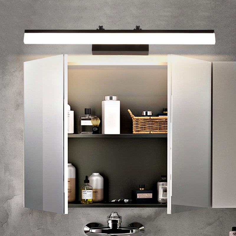 Minimalistic Mirror LED Wall Light Sconces with Acrylic Shade for Bathroom