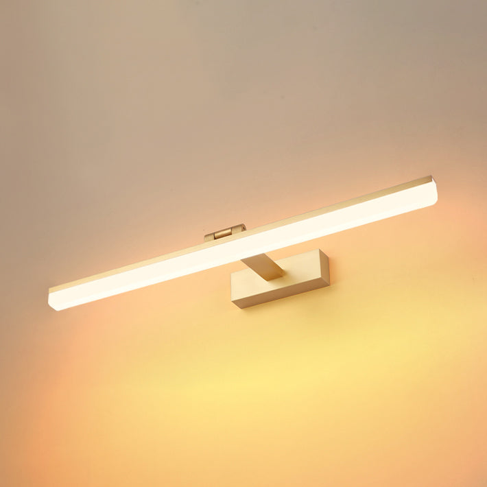 Specchio contemporaneo a LED LED Prononi leggeri con ombra acrilica per il bagno