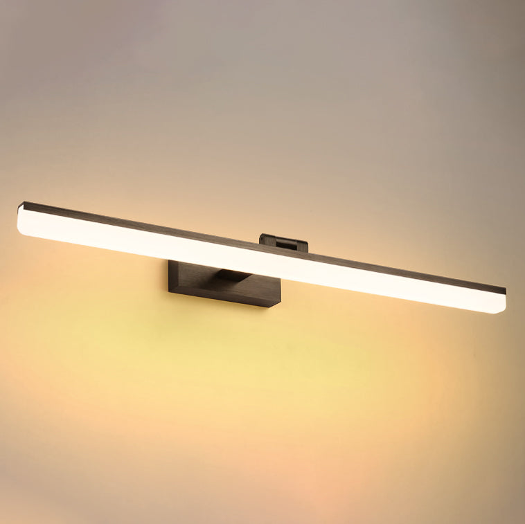 Specchio contemporaneo a LED LED Prononi leggeri con ombra acrilica per il bagno