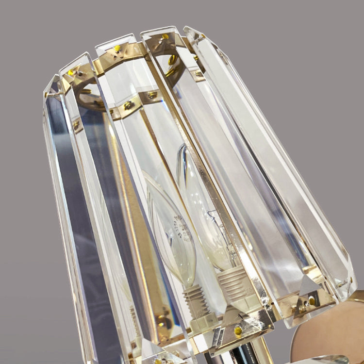 Lumo Postmoderno di sconde di cristallo oro per camera da letto