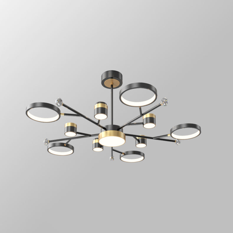 Metal LED Chandelier Lighting Fixture Modern Chandelier Pendant Light for Sitting Room