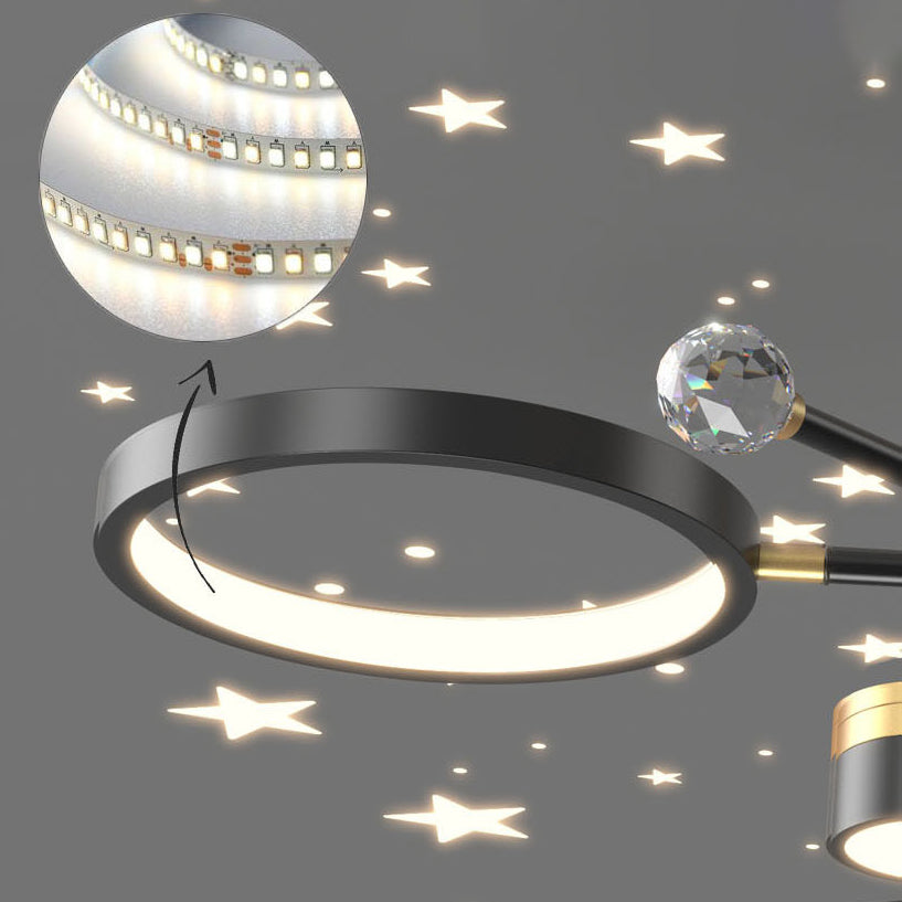 Metal LED Chandelier Lighting Fixture Modern Chandelier Pendant Light for Sitting Room