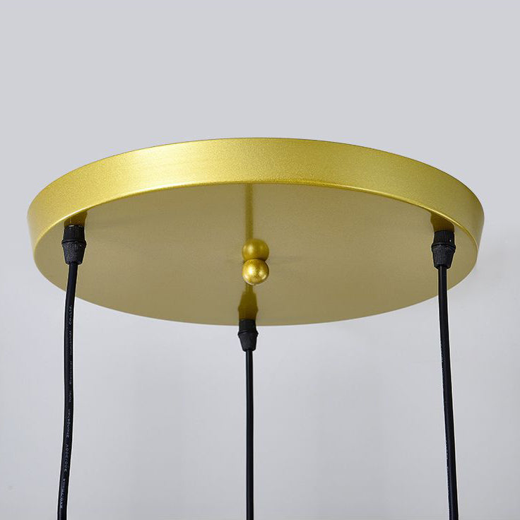 Glass Orbs Chandelier Pendant Modern Style Hanging Light Fixture for Dining Room