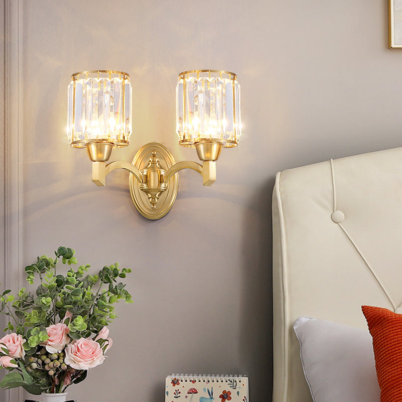 Lampada a parete in metallo con criminalità tamburo Postmodern a parete montata