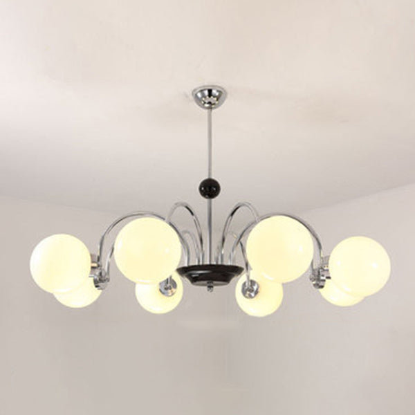 Modern Dining Room Lighting Glass Chandelier Light Fixtures Cafe Restaurant Hanging Chandelier