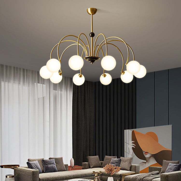 Café de lámparas de lámpara de vidrio contemporáneo Restaurante Multi colgante Luz