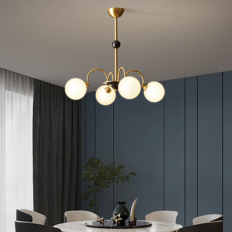 Café de lámparas de lámpara de vidrio contemporáneo Restaurante Multi colgante Luz