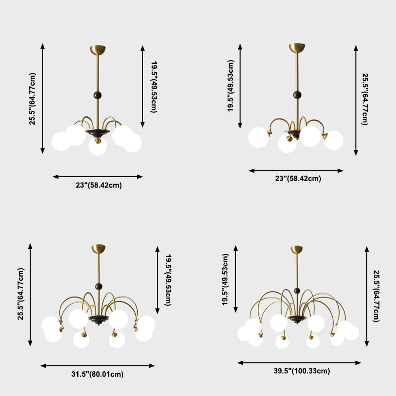 Café de lámparas de lámpara de vidrio contemporáneo Restaurante Multi colgante Luz