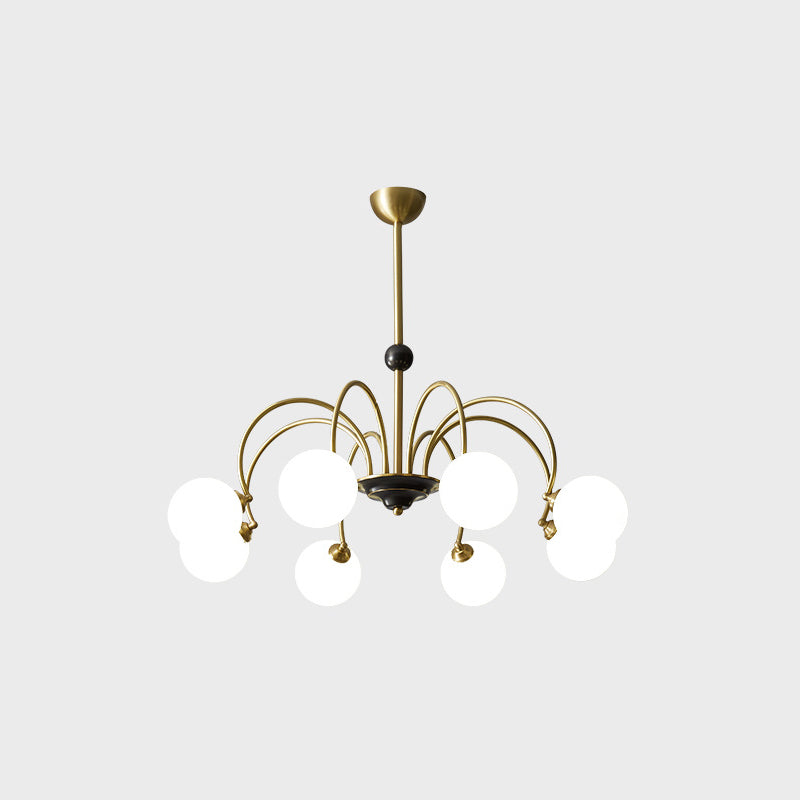 Café de lámparas de lámpara de vidrio contemporáneo Restaurante Multi colgante Luz