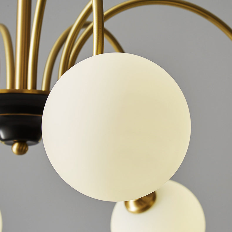 Café de lámparas de lámpara de vidrio contemporáneo Restaurante Multi colgante Luz