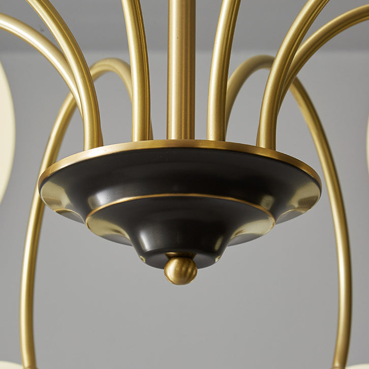 Café de lámparas de lámpara de vidrio contemporáneo Restaurante Multi colgante Luz