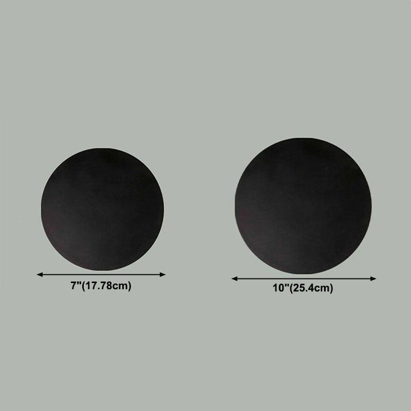 Lampada a parete circolare Moderna lampada montata a parete a 1 luce con tonalità di cemento