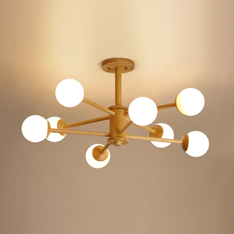 Hölzerne Lampenanhänger Kronleuchter Decke Hängende Leuchte für den Salon