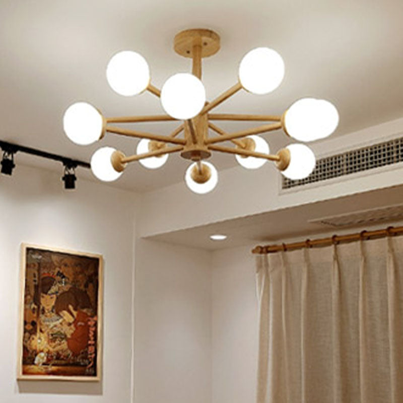 Hölzerne Lampenanhänger Kronleuchter Decke Hängende Leuchte für den Salon