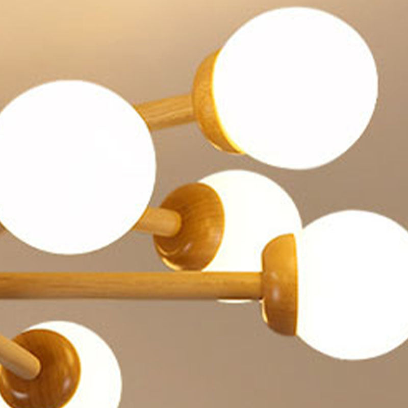 Hölzerne Lampenanhänger Kronleuchter Decke Hängende Leuchte für den Salon