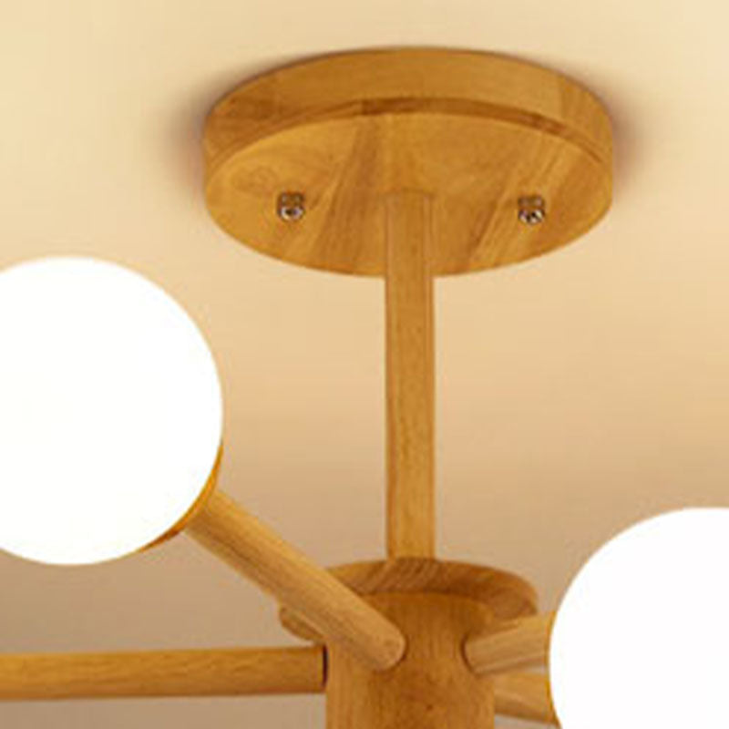 Hölzerne Lampenanhänger Kronleuchter Decke Hängende Leuchte für den Salon