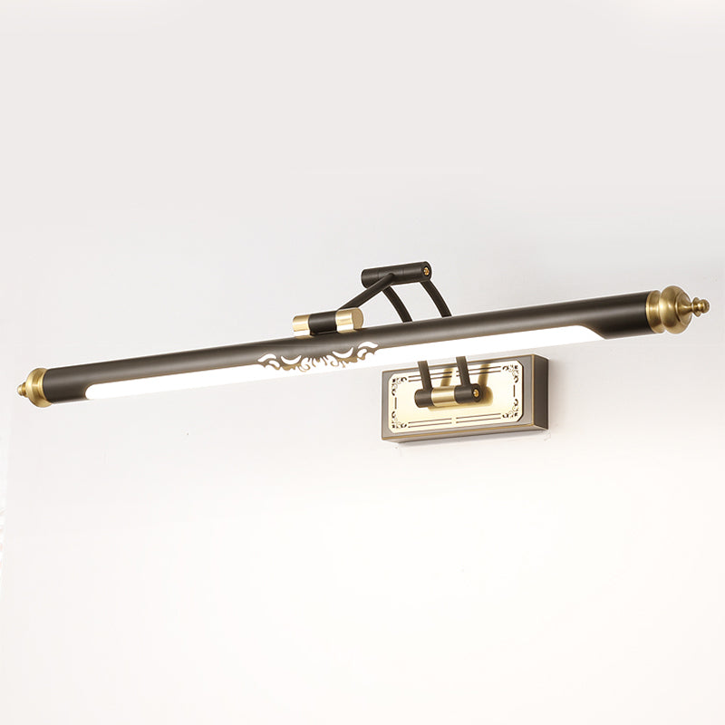 Tube Metal Wall Lighting Ideas Modernism LED Vanity Mirror Lamp with Adjustable Arm