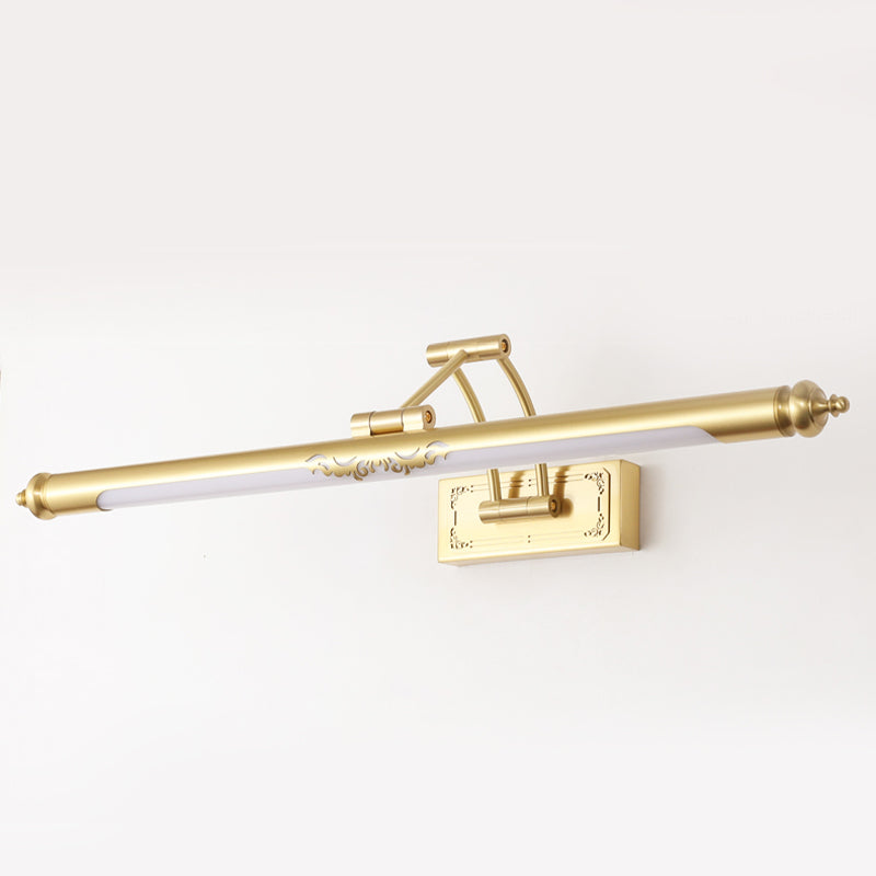 Tube Metal Wall Lighting Ideas Modernism LED Vanity Mirror Lamp with Adjustable Arm