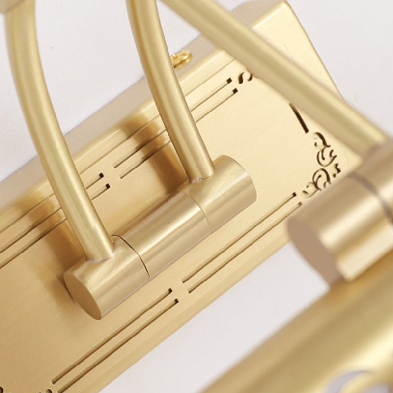 Tube Metal Wall Lighting Ideas Modernism LED Vanity Mirror Lamp with Adjustable Arm