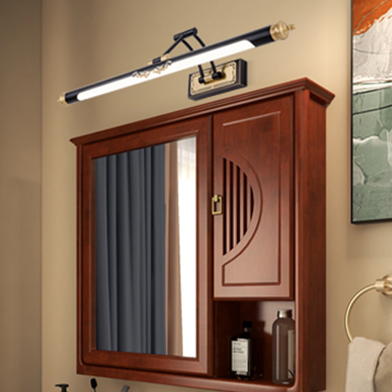 Tube Metal Wall Lighting Ideas Modernism LED Vanity Mirror Lamp with Adjustable Arm