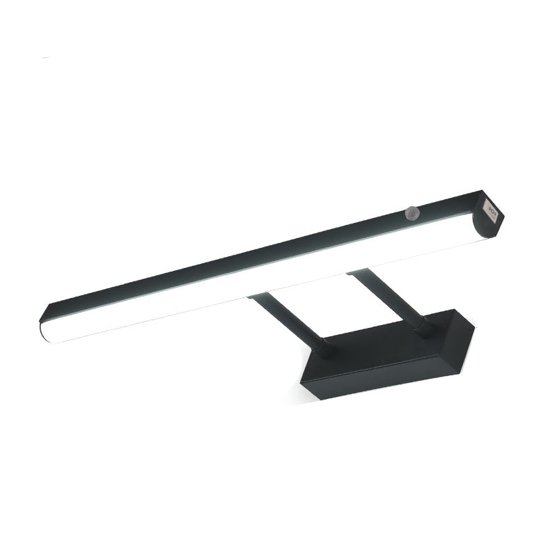 Minimalist Style LED Wall Mounted Vanity Light Metal Simple Bathroom Vanity Sconce Acrylic Shade