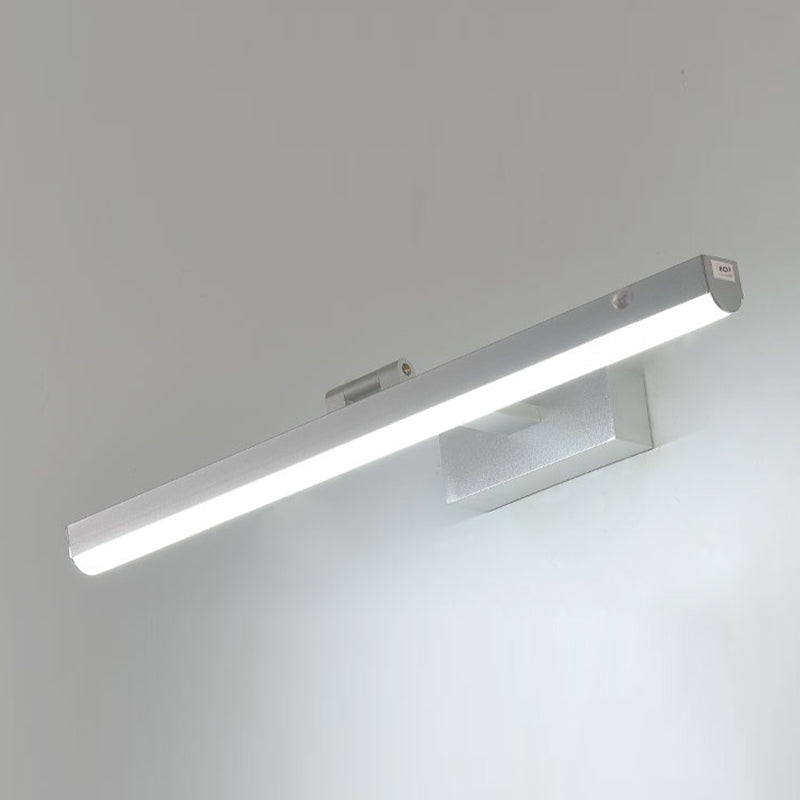 Minimalist Style LED Wall Mounted Vanity Light Metal Simple Bathroom Vanity Sconce Acrylic Shade