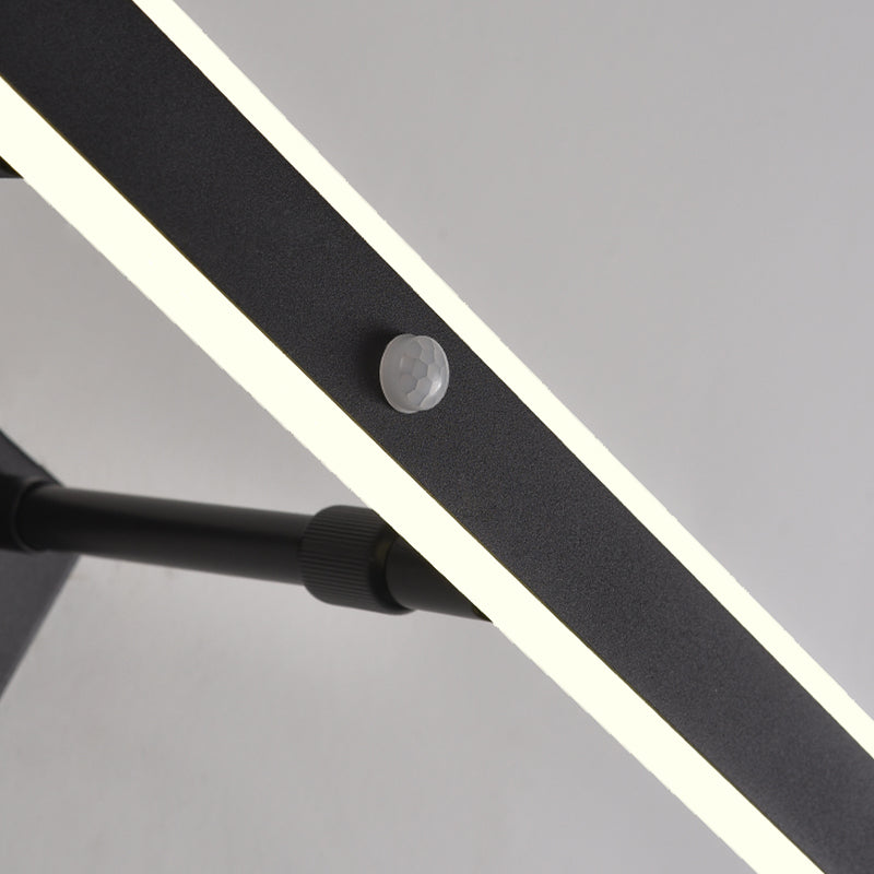 Minimalist 1-Light Linear Mirror Front Lamp Acrylic Shade LED Bathroom Wall Mounted Light Fixture