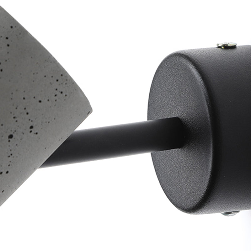 Lampada a parete cilindro lampada moderna a parete grigia a 1 luce con tonalità di cemento