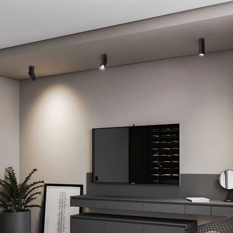 Mini LED Cylindrique Surface Ceiling Lamp Plafond Réglable Réglable