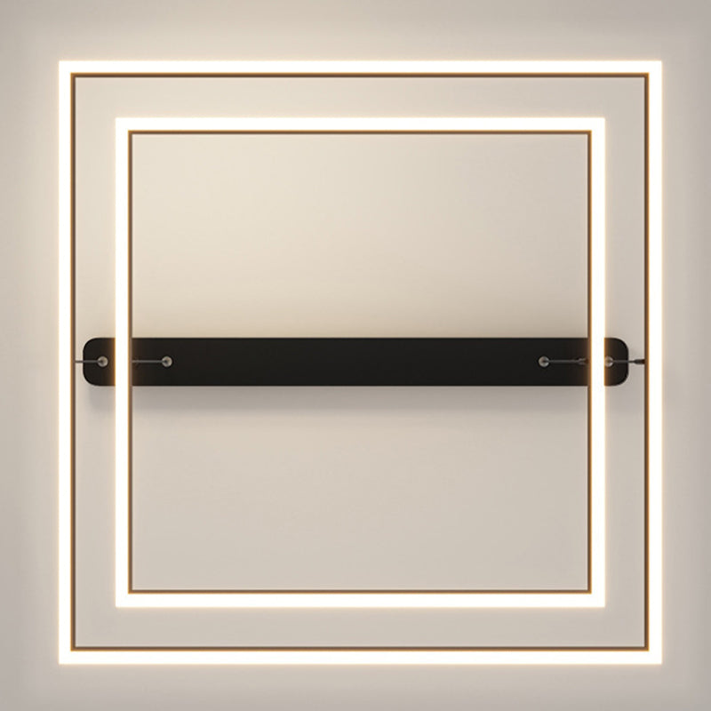 Modern Square Shape Chandelier Light Fixtures Restaurant Hanging Chandelier for Sitting Room