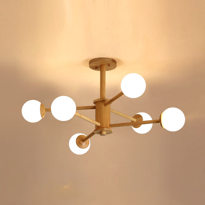 Creative Simplicity Wooden Pendant Lighting for Drawing Room Coffee Shop