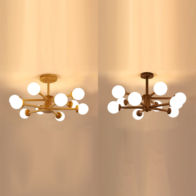 Creative Simplicity Wooden Pendant Lighting for Drawing Room Coffee Shop