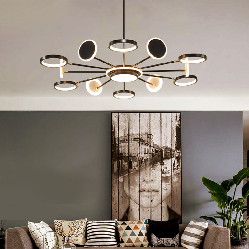 Eisenrahmen Kronleuchter Beleuchtungsbestand Moderner Kronleuchter anheizt Licht für Wohnzimmer