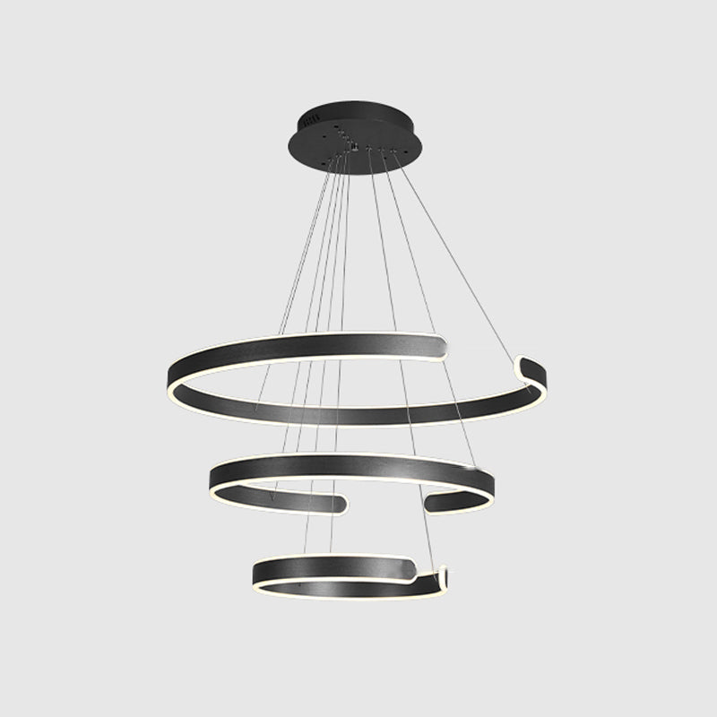 Simplicità creativa Luce a sospensione multistrato per caffetteria da salotto