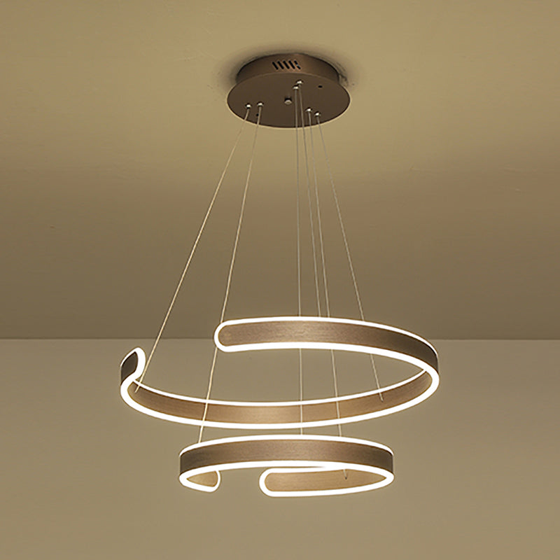 Simplicità creativa Luce a sospensione multistrato per caffetteria da salotto