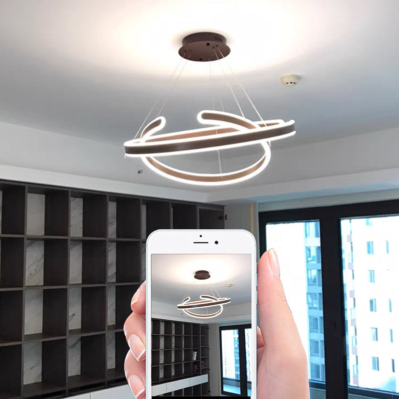 Simplicità creativa Luce a sospensione multistrato per caffetteria da salotto