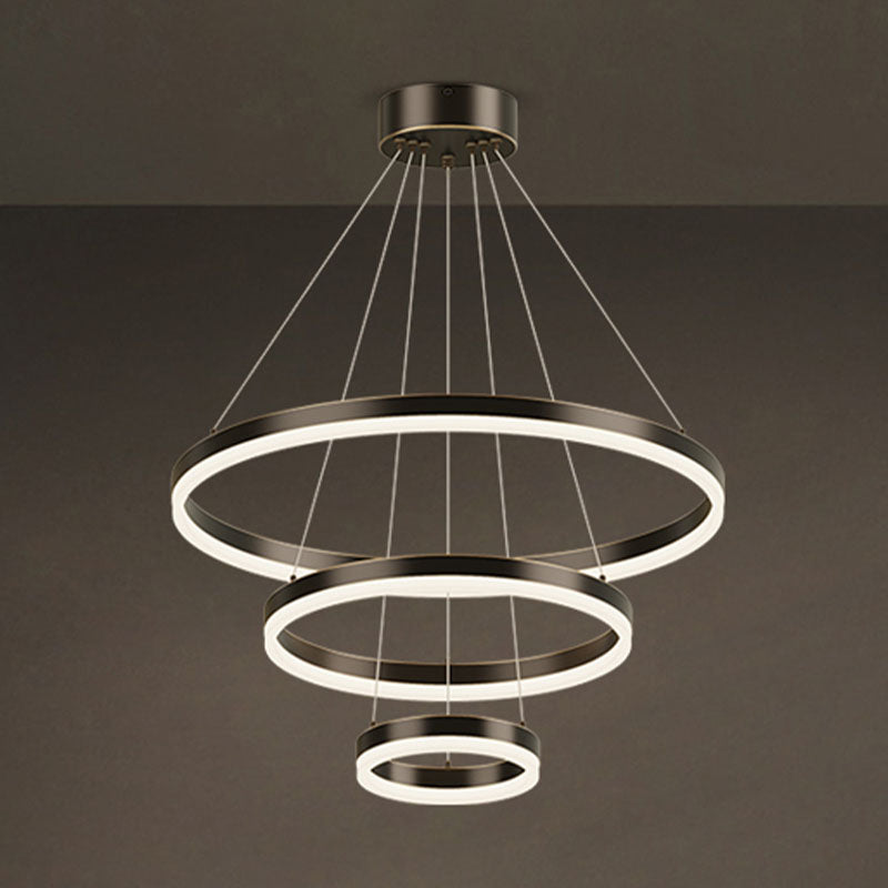 Lámpara colgante de techo de lámpara colgante de múltiples capas para el salón