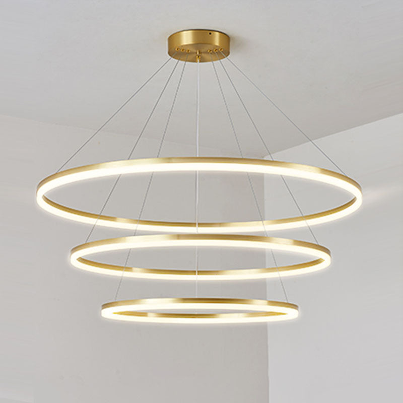 Lámpara colgante de techo de lámpara colgante de múltiples capas para el salón