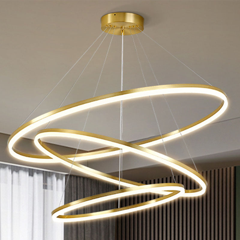 Lámpara colgante de techo de lámpara colgante de múltiples capas para el salón