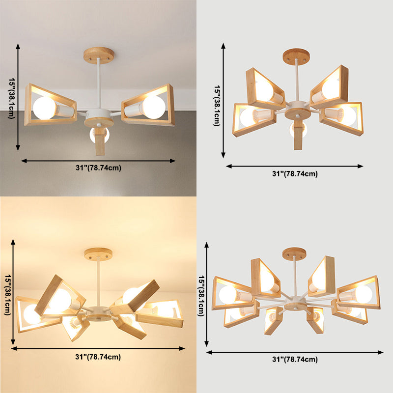 Living Room Japanese Style Chandelier Lighting Fixture Modern Chandelier Pendant Light