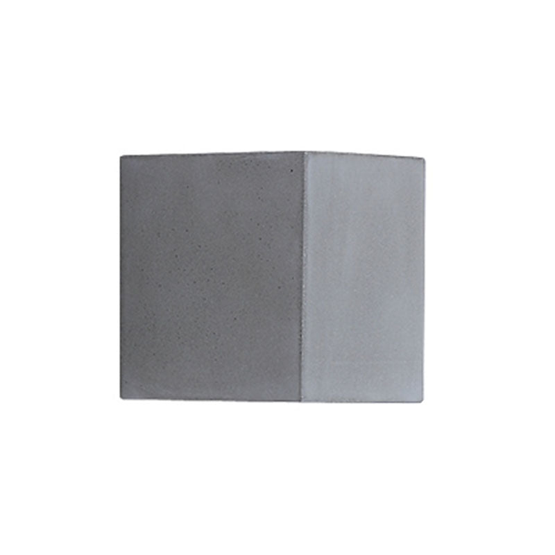 Cuboid Wall Light Farmture Moderne 1-licht grijze wandlamp met cementschaduw