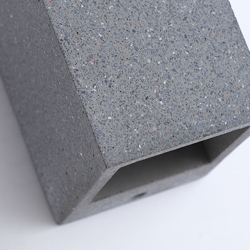 Cuboid Wall Light Farmture Moderne 1-licht grijze wandlamp met cementschaduw